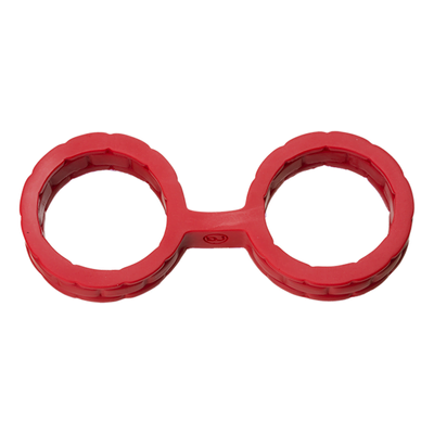 Japanese Bondage - Silicone Cuffs - Large - Red