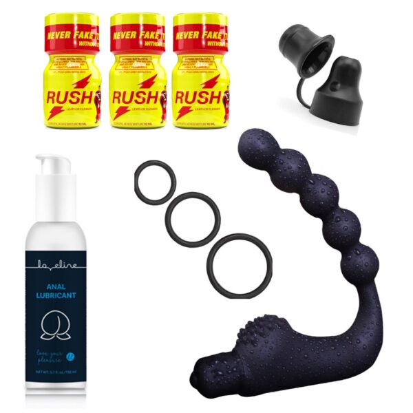 Rush Classic Poppers met Prostaat vibrator Set