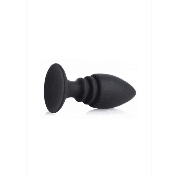 Male Harness with Silicone Anal Plug - Black