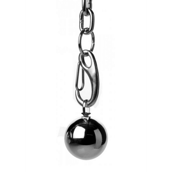 Heavy Hitch Ball Stretcher Hook with Weights - Silver