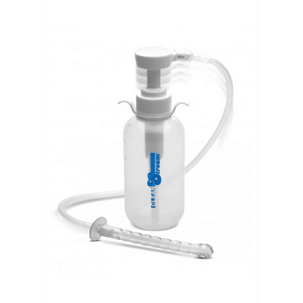 Pump Action Enema Bottle w/ Nozzle - Transparent