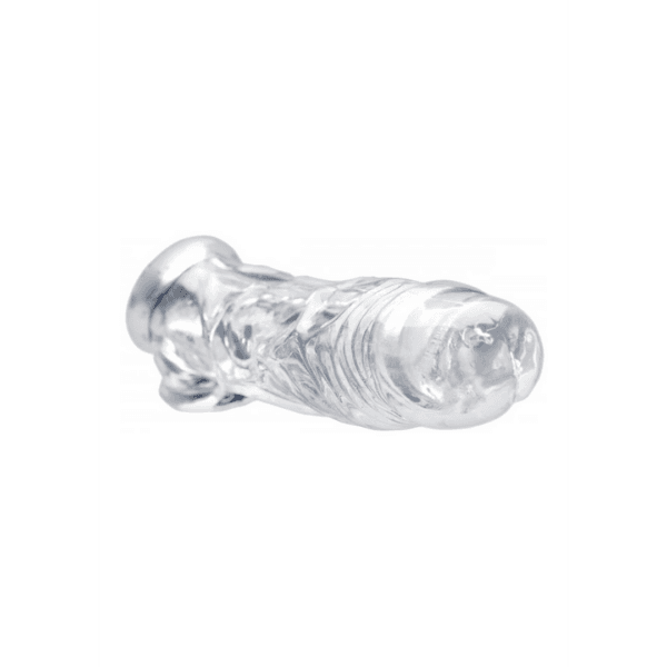 Realistic Clear Penis Enhancer and Ball Stretcher - Transparent