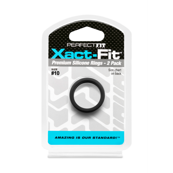 #10 Xact-Fit Cockring 2-Pack - Black