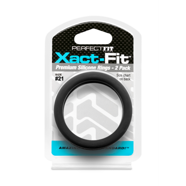 #21 Xact-Fit Cockring 2-Pack - Black