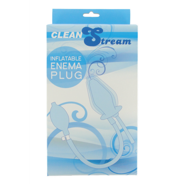 Clean Stream - Inflatable Enema Plug - Silicone - Black