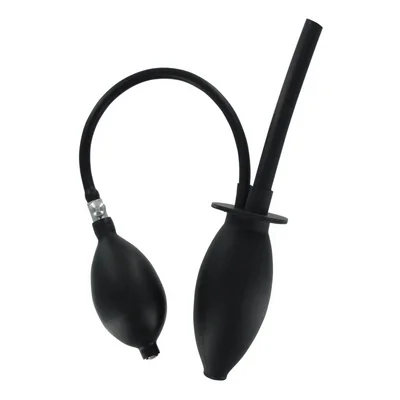 Clean Stream - Inflatable Enema Plug - Silicone - Black