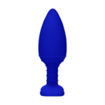 Elegance - Heating Anal Butt Plug - Glow - Blue