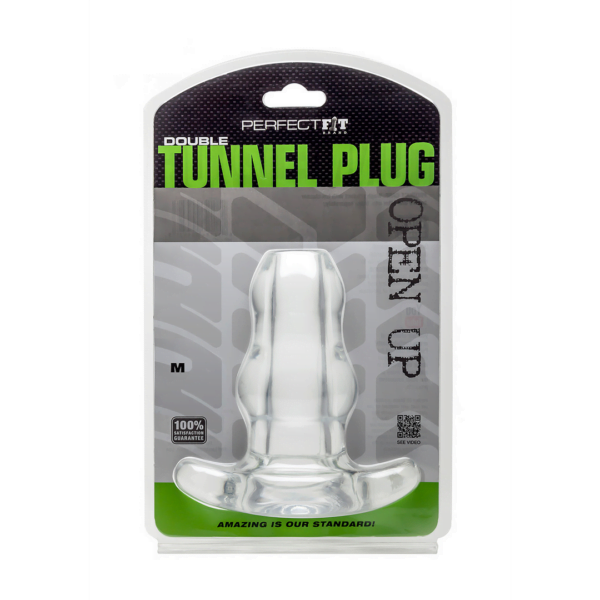 PerfectFit - Double Tunnel Plug   - Medium - Transparent