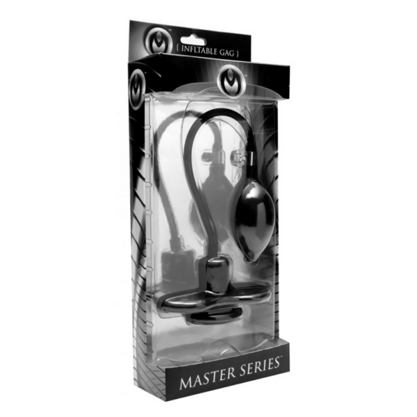 Master Series - Inhibitor - Inflatable Gag - Black