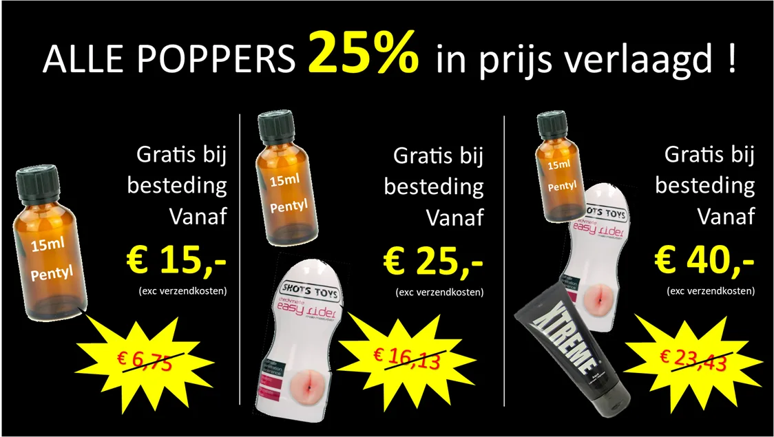 banner poppers store kerst 2024